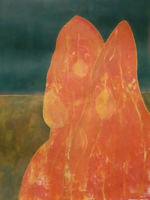 Zusammen-Getrennt, Acryl auf Karton, 50x65 cm, 2020 / Acrylmalerei