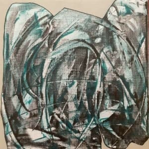 ohne Titel, Acryl und Tusche auf Leinwand, 20x20 cm, 2021 / Mixed Media